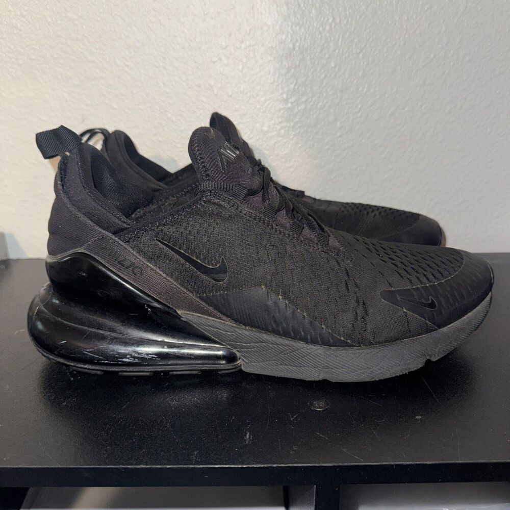 Nike Air Max 270 Triple Black Sneakers Shoes AH6789-006 Men’s 12
